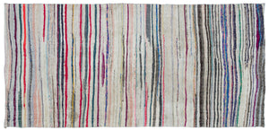 Chaput Over Dyed Kilim Rug 5'2'' x 10'4'' ft 158 x 314 cm