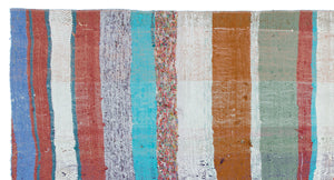 Chaput Over Dyed Kilim Rug 3'12'' x 7'5'' ft 121 x 226 cm