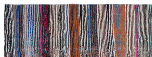 Chaput Over Dyed Kilim Rug 3'9'' x 10'6'' ft 115 x 320 cm