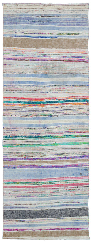 Chaput Over Dyed Kilim Rug 4'1'' x 11'2'' ft 124 x 340 cm