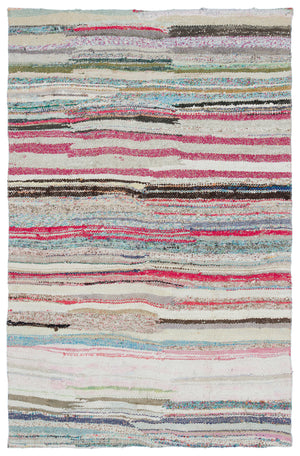 Chaput Over Dyed Kilim Rug 4'6'' x 6'11'' ft 138 x 210 cm