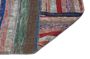 Chaput Over Dyed Kilim Rug 3'5'' x 11'5'' ft 105 x 348 cm