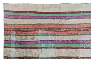 Chaput Over Dyed Kilim Rug 4'4'' x 6'9'' ft 132 x 206 cm