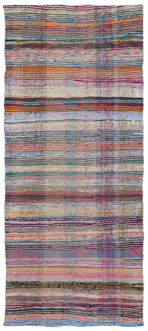 Chaput Over Dyed Kilim Rug 4'2'' x 9'10'' ft 128 x 300 cm