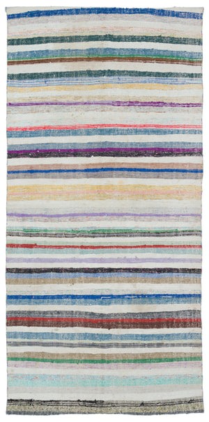 Chaput Over Dyed Kilim Rug 4'8'' x 9'6'' ft 141 x 290 cm
