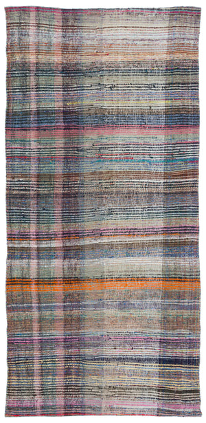 Chaput Over Dyed Kilim Rug 4'11'' x 10'4'' ft 151 x 316 cm