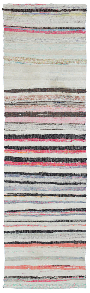 Chaput Over Dyed Kilim Rug 2'8'' x 9'6'' ft 81 x 290 cm