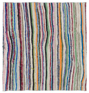 Chaput Over Dyed Kilim Rug 4'11'' x 4'7'' ft 151 x 140 cm