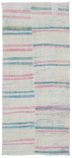 Chaput Over Dyed Kilim Rug 3'8'' x 8'5'' ft 111 x 257 cm