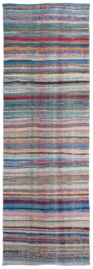 Chaput Over Dyed Kilim Rug 4'1'' x 12'0'' ft 124 x 367 cm