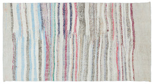 Chaput Over Dyed Kilim Rug 3'8'' x 6'11'' ft 111 x 210 cm