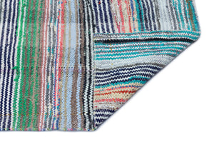 Chaput Over Dyed Kilim Rug 4'2'' x 10'12'' ft 128 x 335 cm