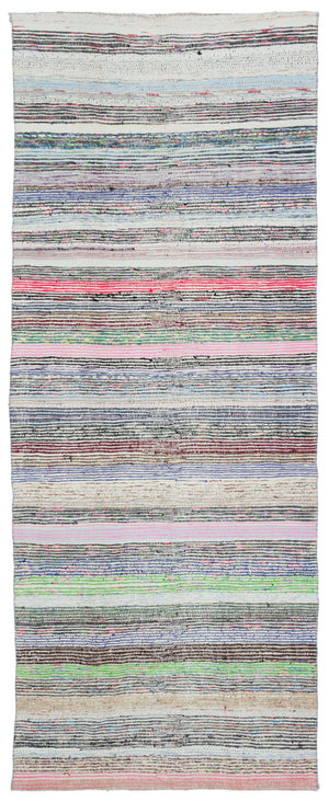 Chaput Over Dyed Kilim Rug 4'5'' x 11'2'' ft 134 x 340 cm