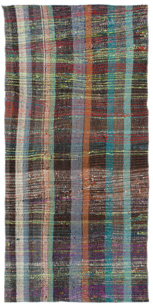 Chaput Over Dyed Kilim Rug 3'3'' x 6'10'' ft 100 x 208 cm