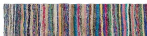 Chaput Over Dyed Kilim Rug 3'3'' x 13'7'' ft 98 x 414 cm