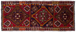 Natural Anatolium Turkish Vintage Rug 4'3'' x 10'4'' ft 130 x 314 cm