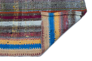 Chaput Over Dyed Kilim Rug 3'5'' x 7'3'' ft 105 x 222 cm