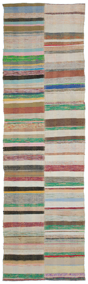 Chaput Over Dyed Kilim Rug 4'0'' x 13'5'' ft 123 x 408 cm