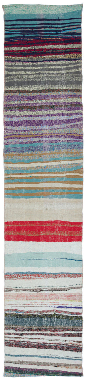 Chaput Over Dyed Kilim Rug 2'7'' x 12'10'' ft 80 x 390 cm