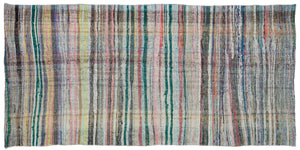 Chaput Over Dyed Kilim Rug 5'1'' x 10'6'' ft 154 x 320 cm