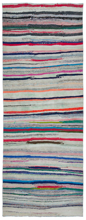 Chaput Over Dyed Kilim Rug 4'2'' x 10'8'' ft 126 x 325 cm