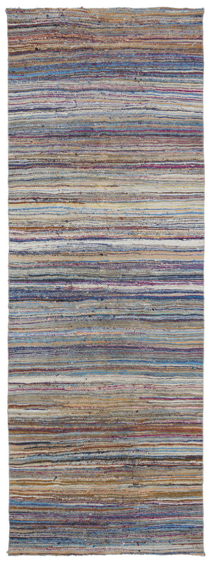 Chaput Over Dyed Kilim Rug 4'4'' x 12'8'' ft 133 x 387 cm