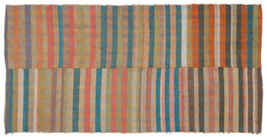 Chaput Over Dyed Kilim Rug 5'2'' x 10'6'' ft 158 x 320 cm