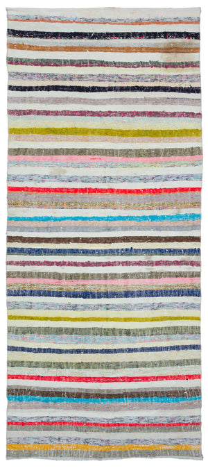 Chaput Over Dyed Kilim Rug 4'8'' x 10'7'' ft 142 x 322 cm