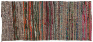 Chaput Over Dyed Kilim Rug 4'8'' x 10'6'' ft 142 x 320 cm