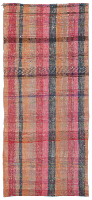 Chaput Over Dyed Kilim Rug 3'3'' x 7'6'' ft 100 x 228 cm