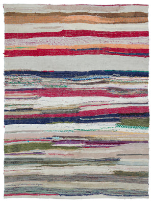 Chaput Over Dyed Kilim Rug 5'5'' x 7'3'' ft 166 x 222 cm