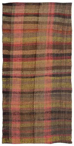 Chaput Over Dyed Kilim Rug 3'8'' x 6'12'' ft 112 x 213 cm