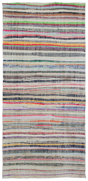 Chaput Over Dyed Kilim Rug 5'4'' x 10'10'' ft 162 x 330 cm