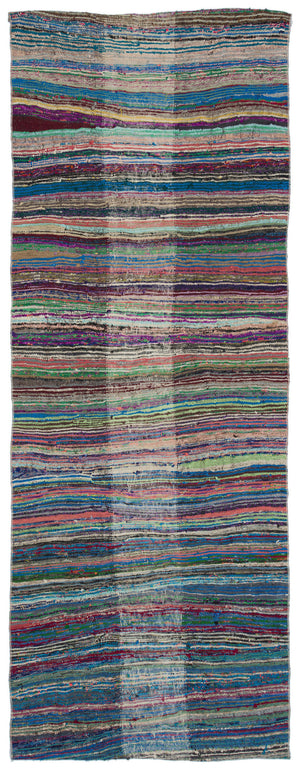 Chaput Over Dyed Kilim Rug 4'1'' x 10'7'' ft 125 x 322 cm