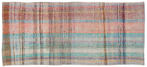 Chaput Over Dyed Kilim Rug 3'1'' x 7'1'' ft 95 x 215 cm
