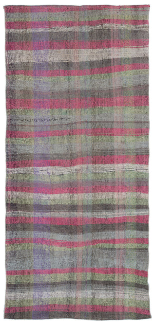 Chaput Over Dyed Kilim Rug 4'7'' x 9'9'' ft 140 x 297 cm