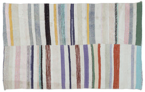 Chaput Over Dyed Kilim Rug 4'2'' x 6'9'' ft 127 x 207 cm