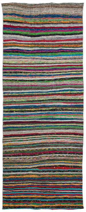 Chaput Over Dyed Kilim Rug 4'10'' x 11'11'' ft 148 x 364 cm