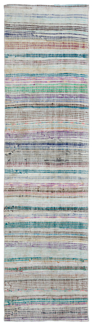 Chaput Over Dyed Kilim Rug 2'6'' x 9'6'' ft 76 x 290 cm