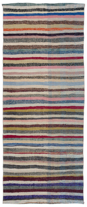 Chaput Over Dyed Kilim Rug 4'2'' x 10'2'' ft 127 x 311 cm