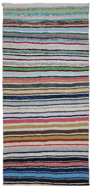 Chaput Over Dyed Kilim Rug 4'6'' x 9'3'' ft 136 x 283 cm