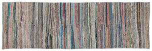 Chaput Over Dyed Kilim Rug 2'8'' x 8'4'' ft 81 x 254 cm