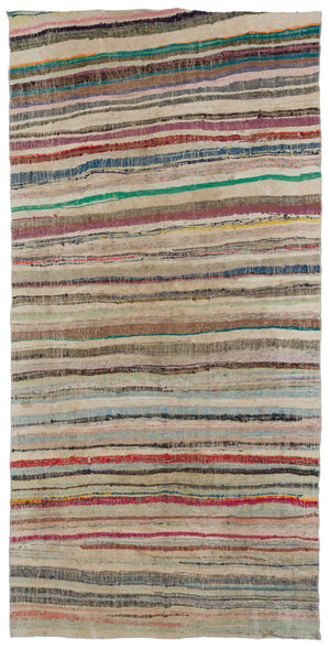 Chaput Over Dyed Kilim Rug 5'0'' x 9'9'' ft 153 x 298 cm