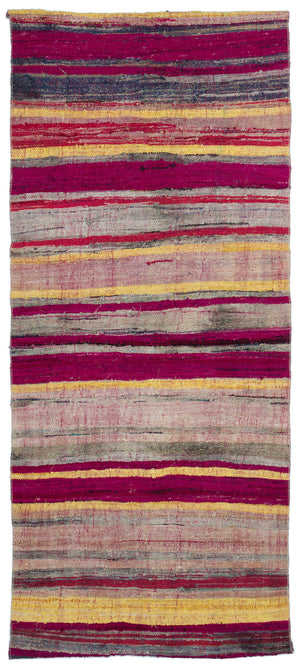 Chaput Over Dyed Kilim Rug 3'8'' x 8'4'' ft 113 x 255 cm