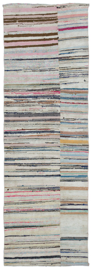 Chaput Over Dyed Kilim Rug 3'2'' x 9'10'' ft 96 x 300 cm