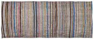 Chaput Over Dyed Kilim Rug 3'8'' x 8'11'' ft 113 x 273 cm