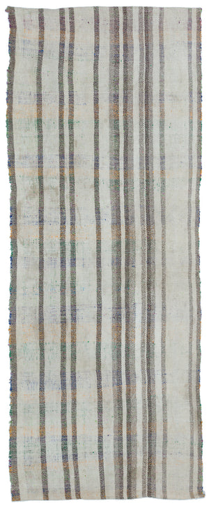 Chaput Over Dyed Kilim Rug 3'5'' x 8'10'' ft 104 x 270 cm