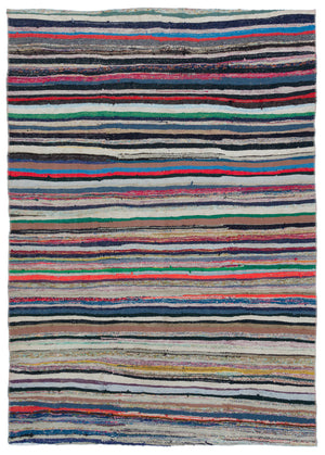 Chaput Over Dyed Kilim Rug 5'5'' x 7'8'' ft 165 x 234 cm