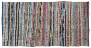 Chaput Over Dyed Kilim Rug 4'3'' x 8'2'' ft 130 x 250 cm