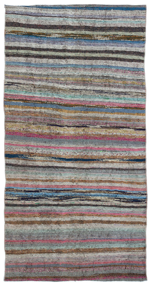 Chaput Over Dyed Kilim Rug 4'3'' x 8'2'' ft 130 x 250 cm